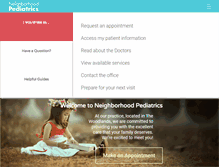 Tablet Screenshot of neighborhoodpediatrics.com